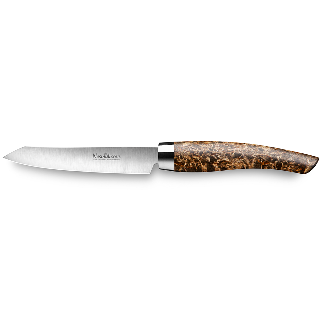 Nesmuk Soul Office knife karelian birch burl